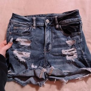 american eagle high waisted shorts